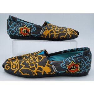 Joy & Mario J. Pierce All Over Print Boho Canvas Slip-On Flats Shoes Women's 7